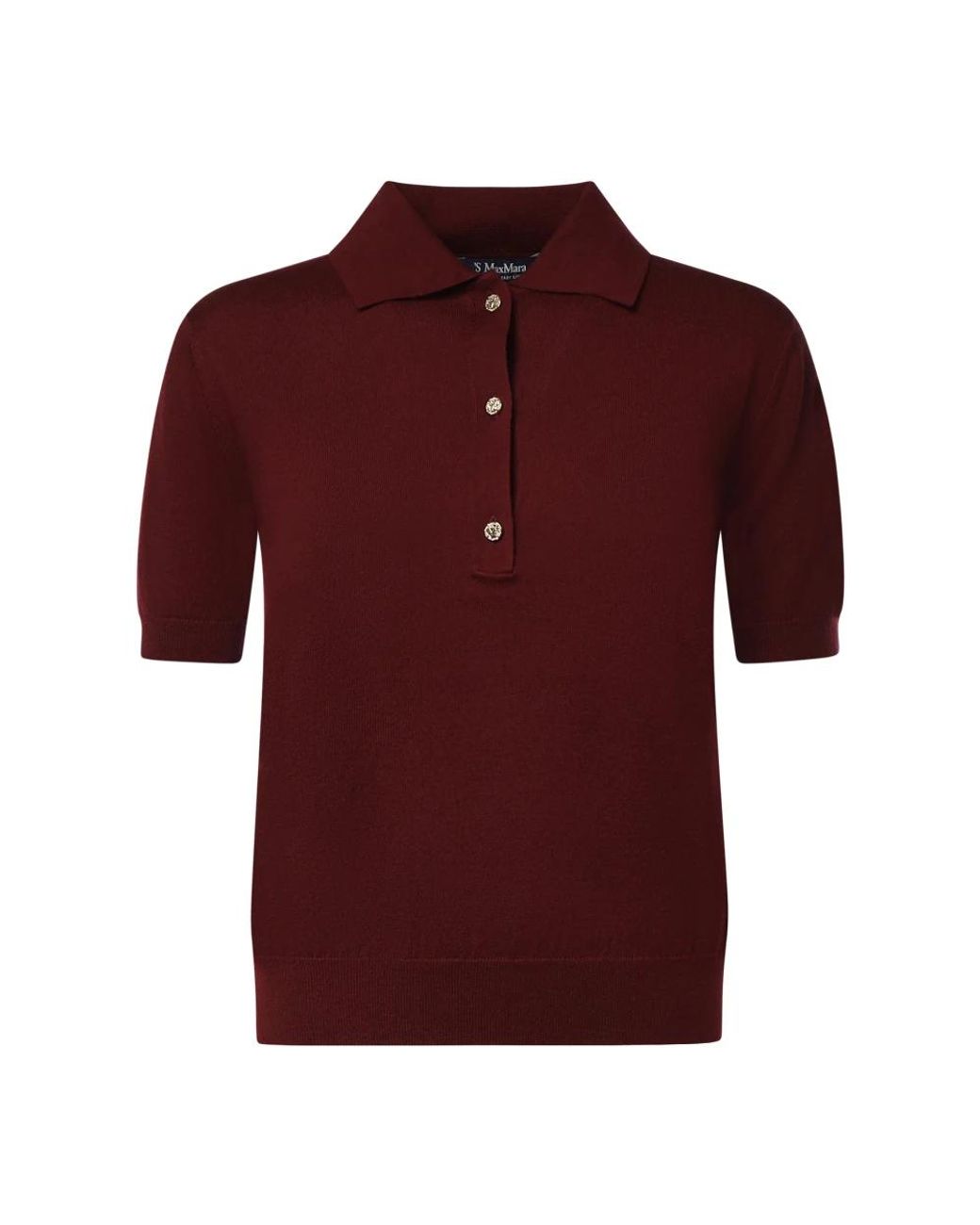 Max Mara Red Polo Shirts