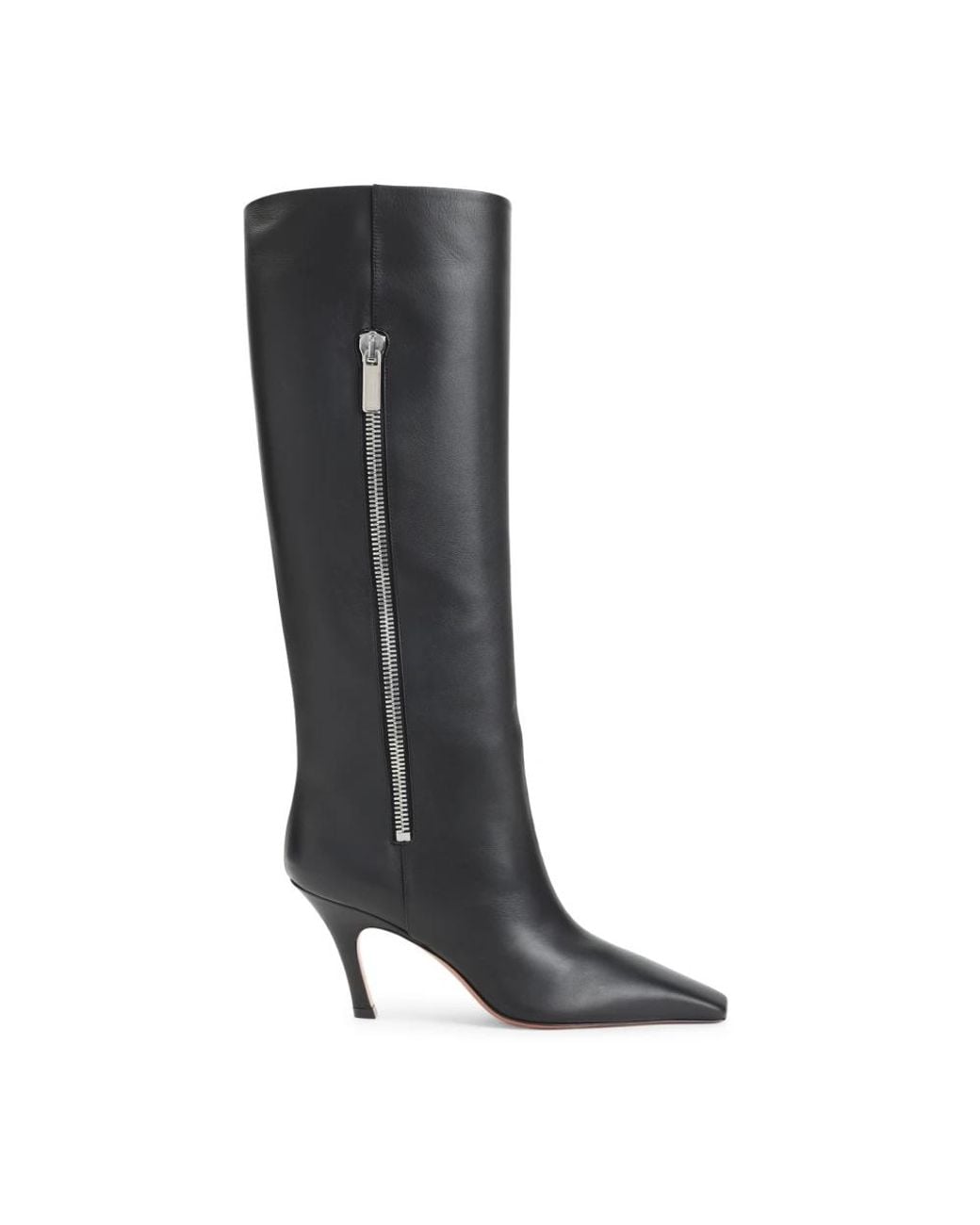 AMINA MUADDI Black Mona 80 Leather Boots