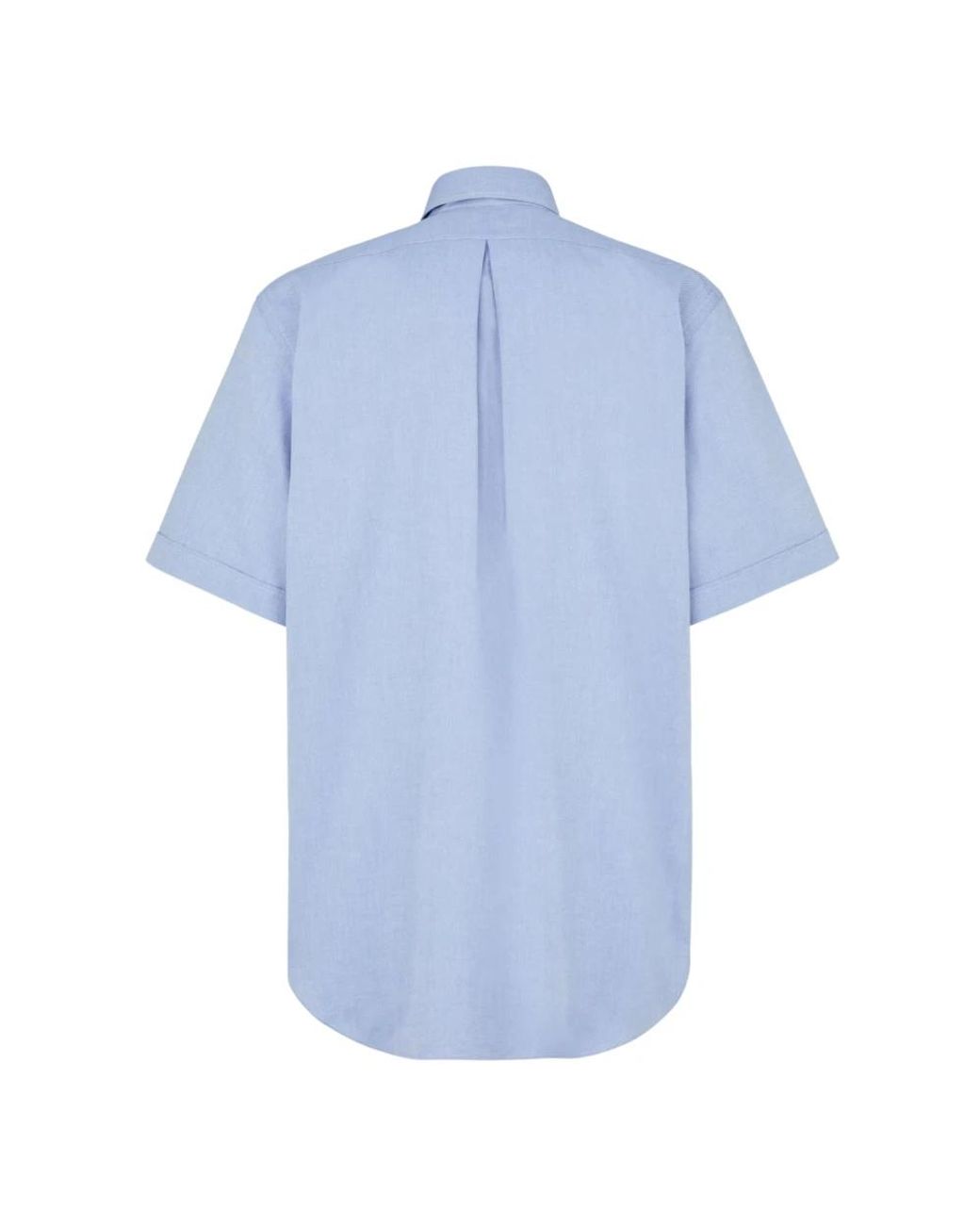 Fendi Blue Short Sleeve Shirts for men