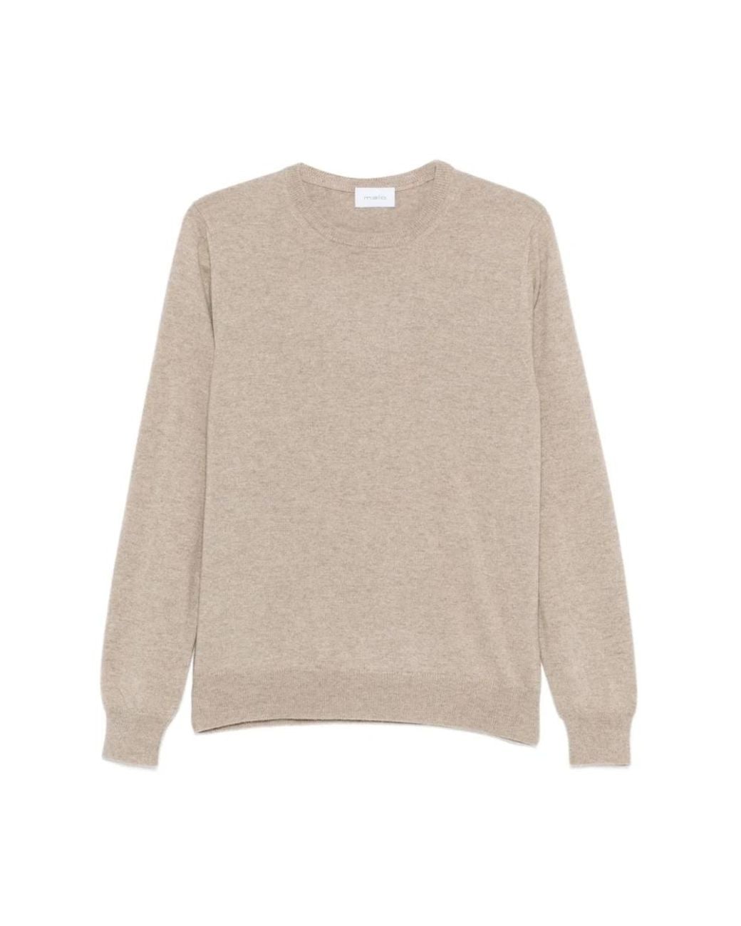 Malo Natural Round-Neck Knitwear for men