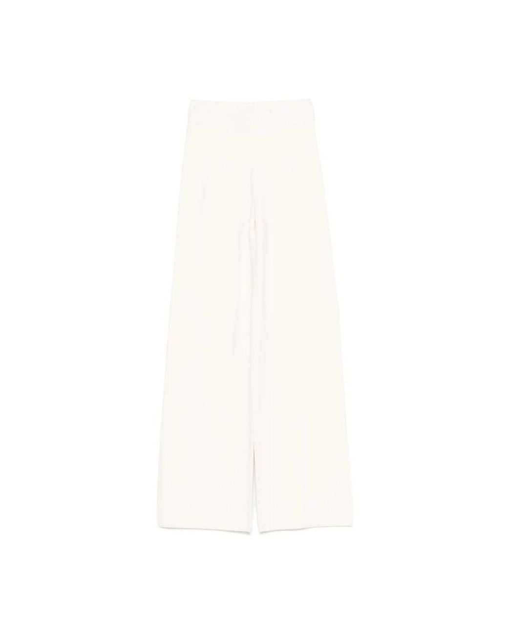 Wide Trousers Max Mara en coloris White