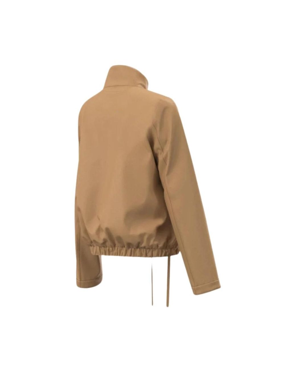 Marella Jassen ,Bruin ,Polyester Korte Regenbestendige Jas Avena Kameel in het Natural