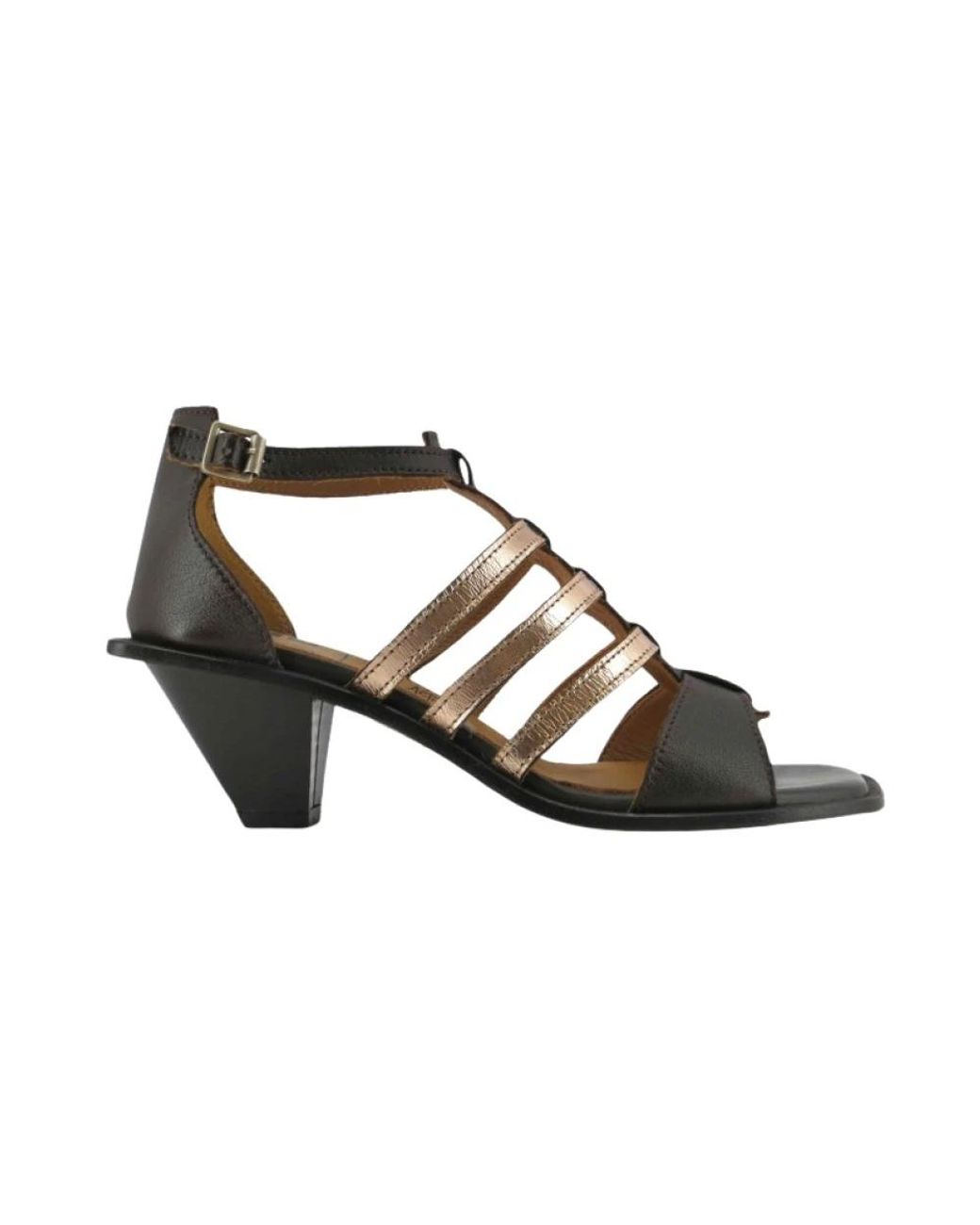 Moma Brown High Heel Sandals