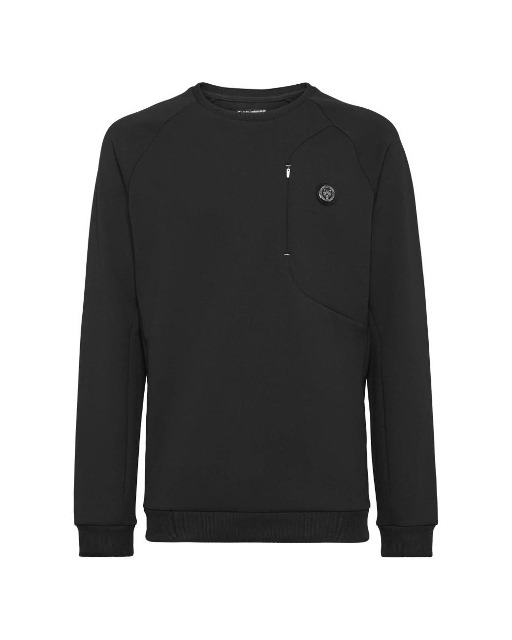 Philipp Plein Fitness ,Zwart ,Polyester Sweatshirt Racing in het Black voor heren