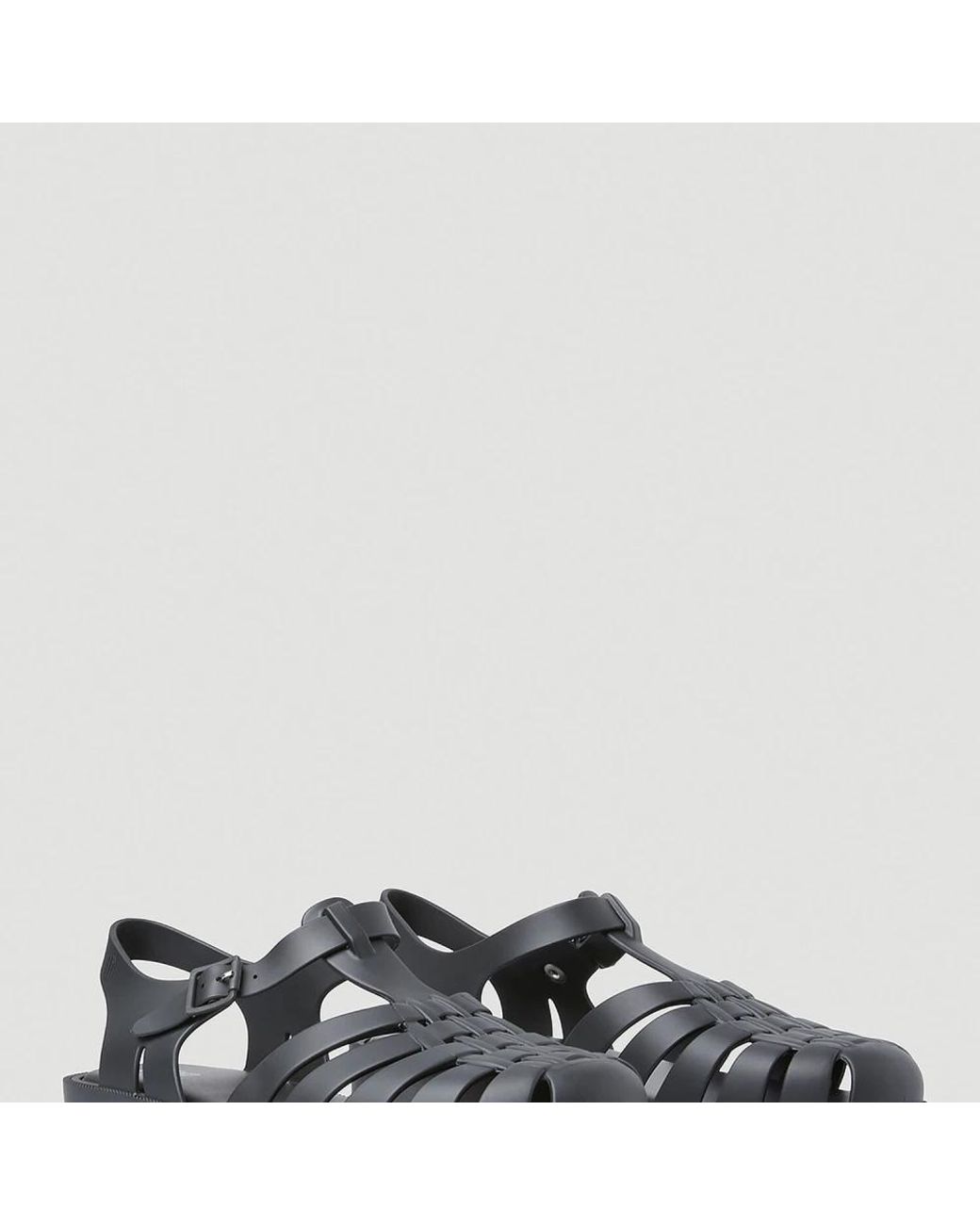 Melissa Black Flat Sandals