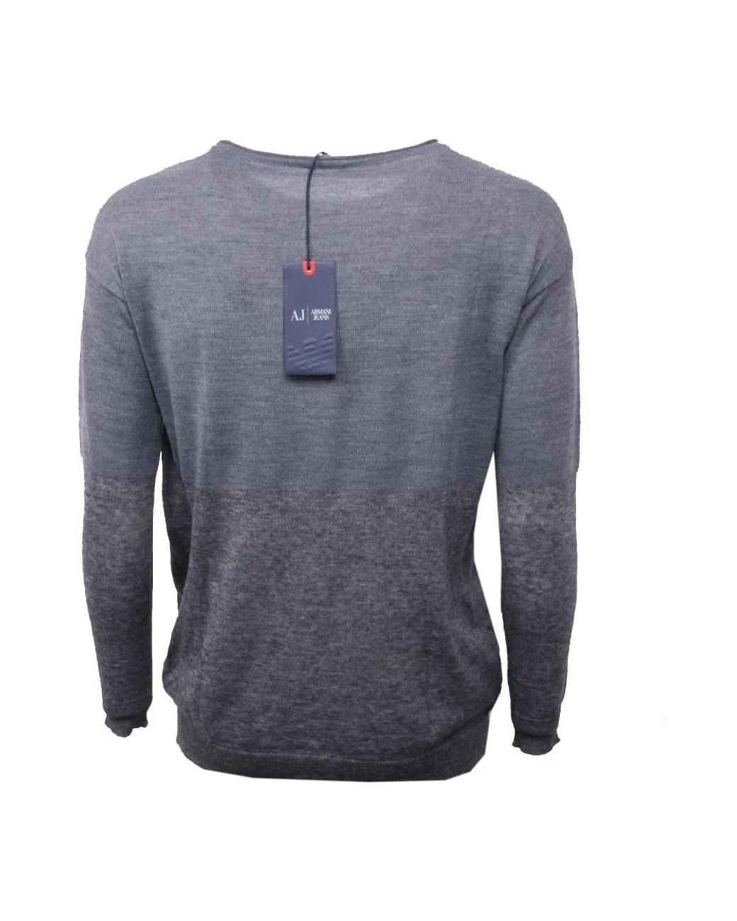 Armani Blue Round-Neck Knitwear