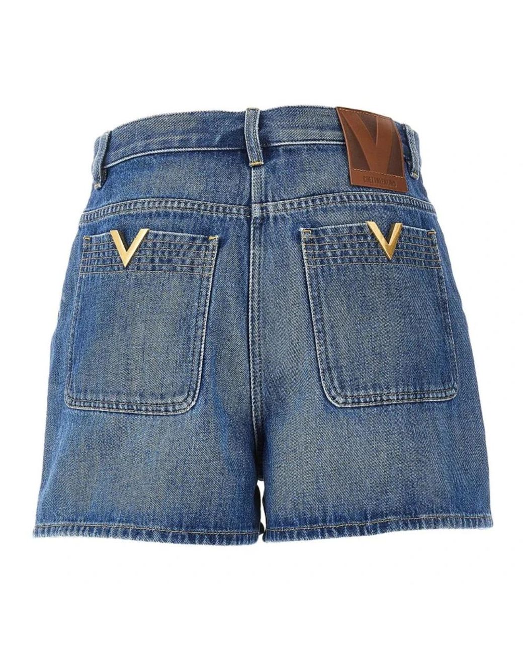 Valentino Blue Denim Shorts