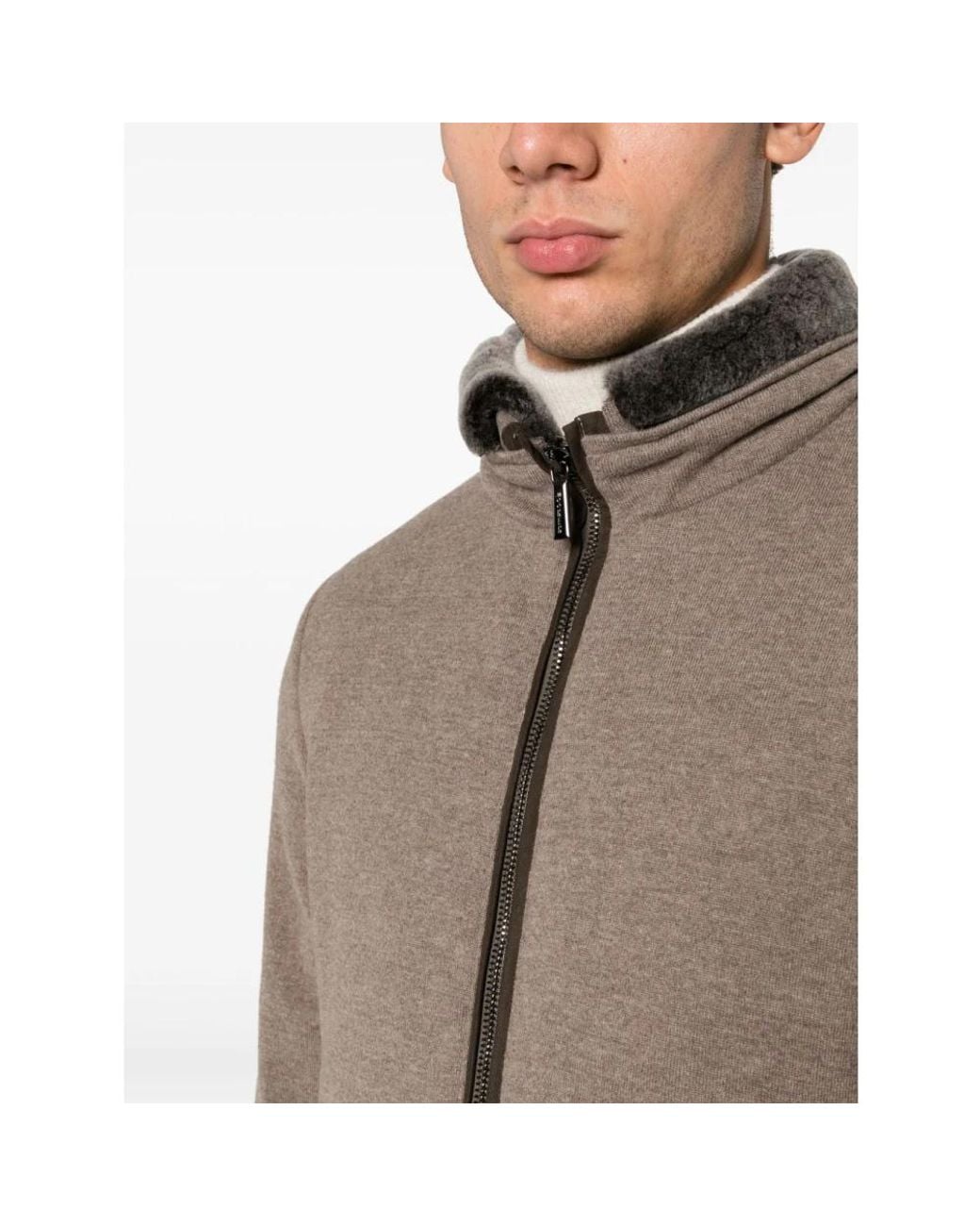 Winter Jackets di Moorer in Brown da Uomo