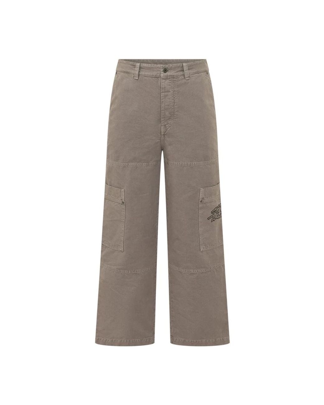 Off-White c/o Virgil Abloh Gray Wide Trousers for men