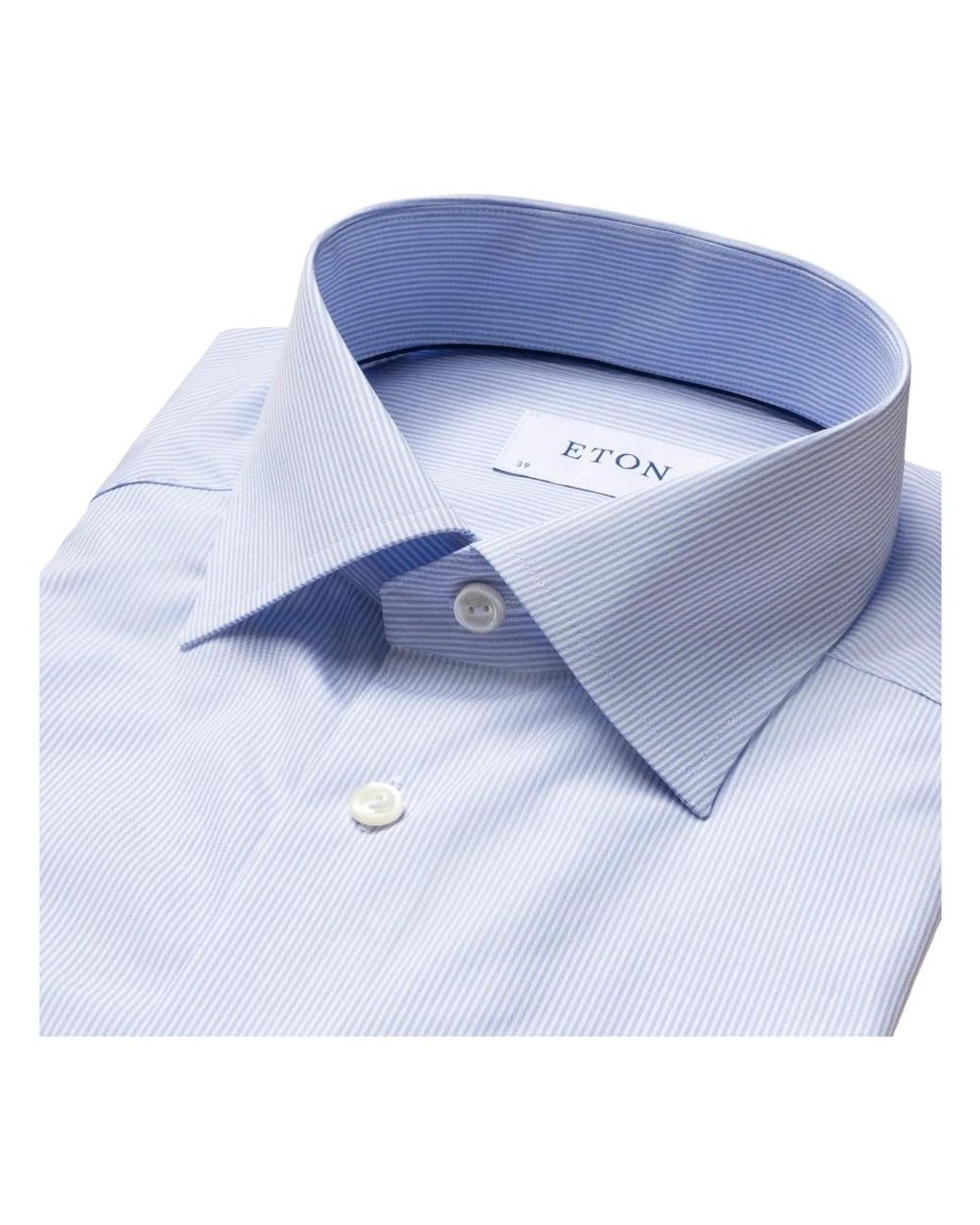 Eton of Sweden Blue Formal Shirts for men