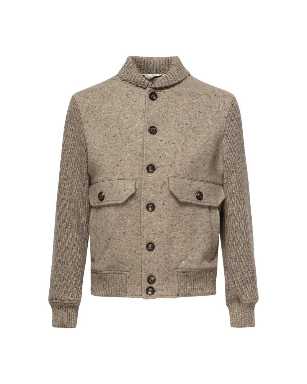 Eleventy Gray Bomber Jackets for men