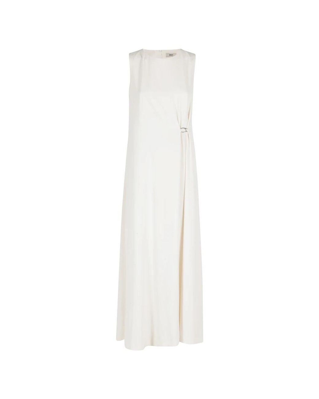 Herno White Langes Kleid