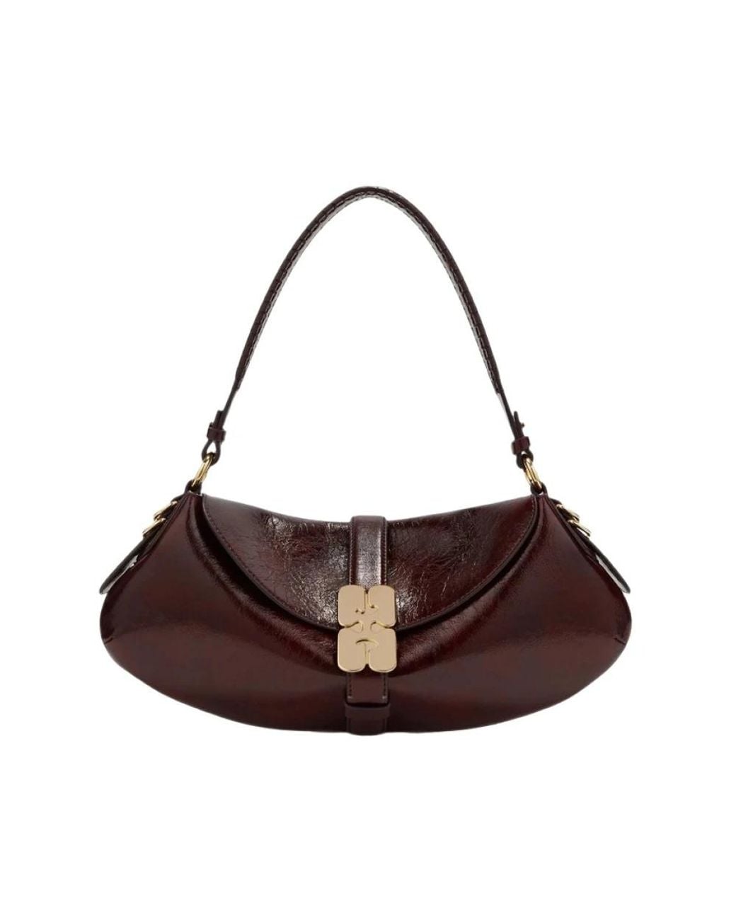 Ganni Brown Shoulder Bags