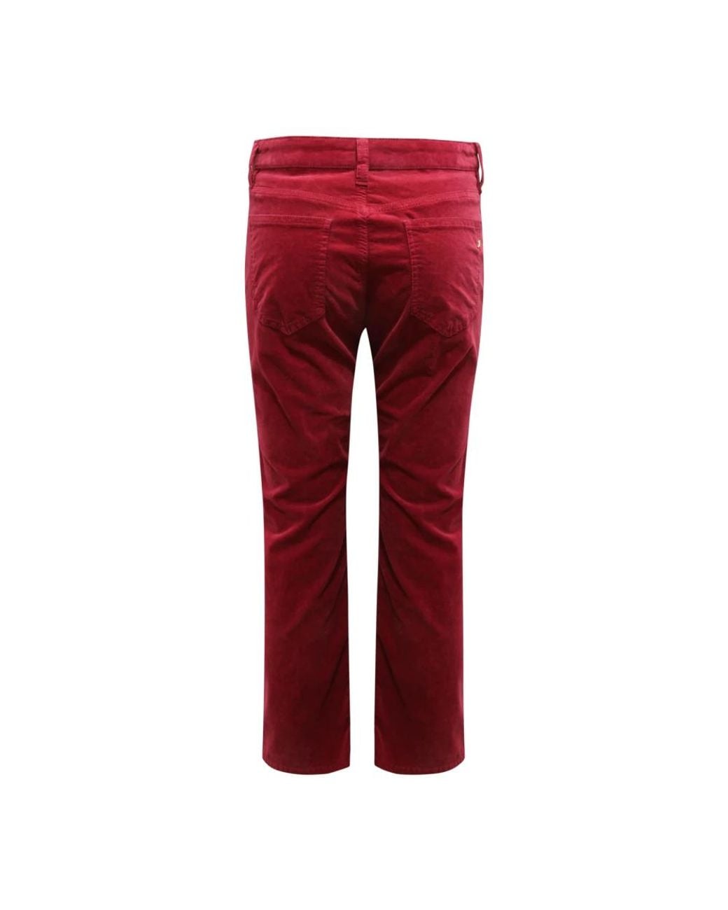 Mason's Red Straight Trousers