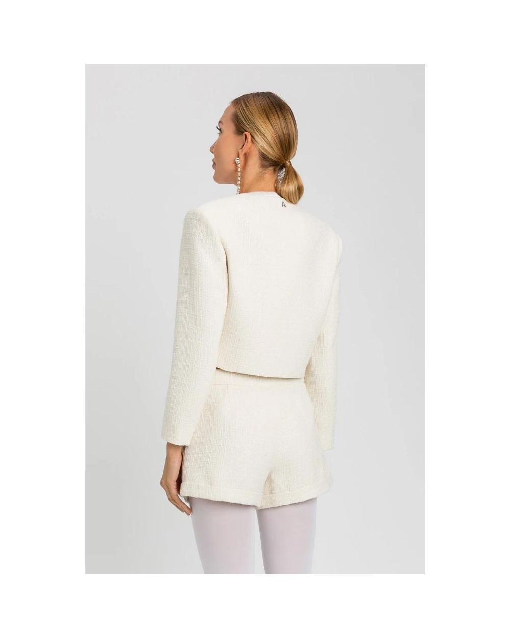 Twinset White Tweed Jackets