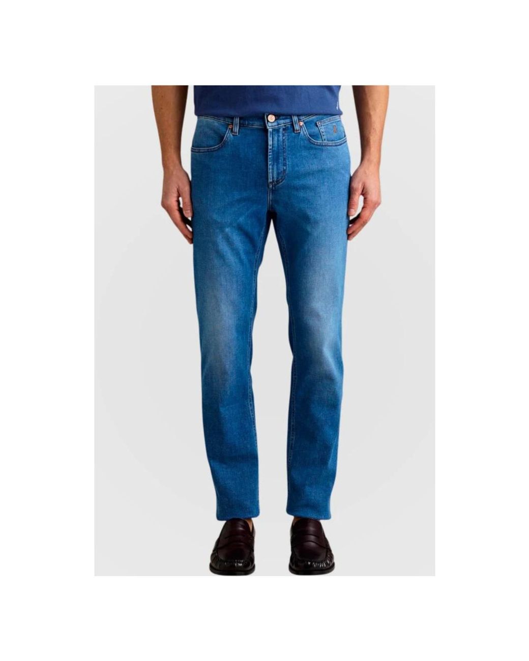 Jeckerson Blue Slim Fit Jeans for men