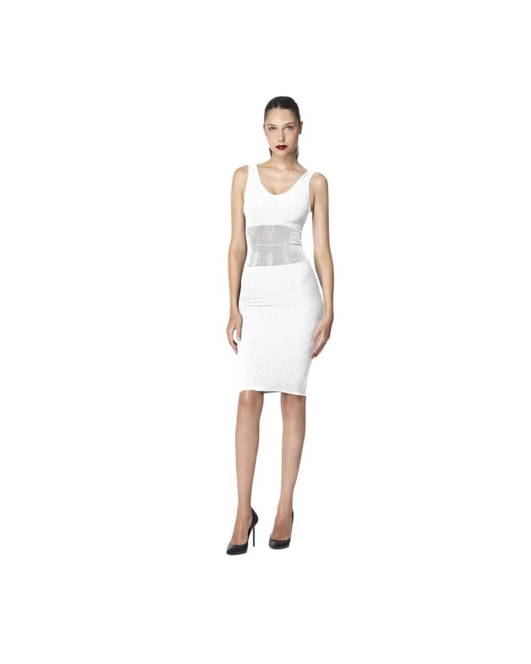 Wolford Kleedjes ,Wit ,Mesh Grid Jurk in het White