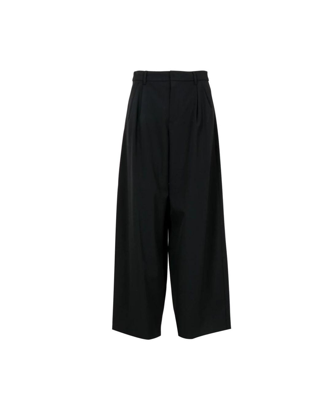 Max Mara Broeken ,Zwart ,Katoen Wide Broeken in het Black