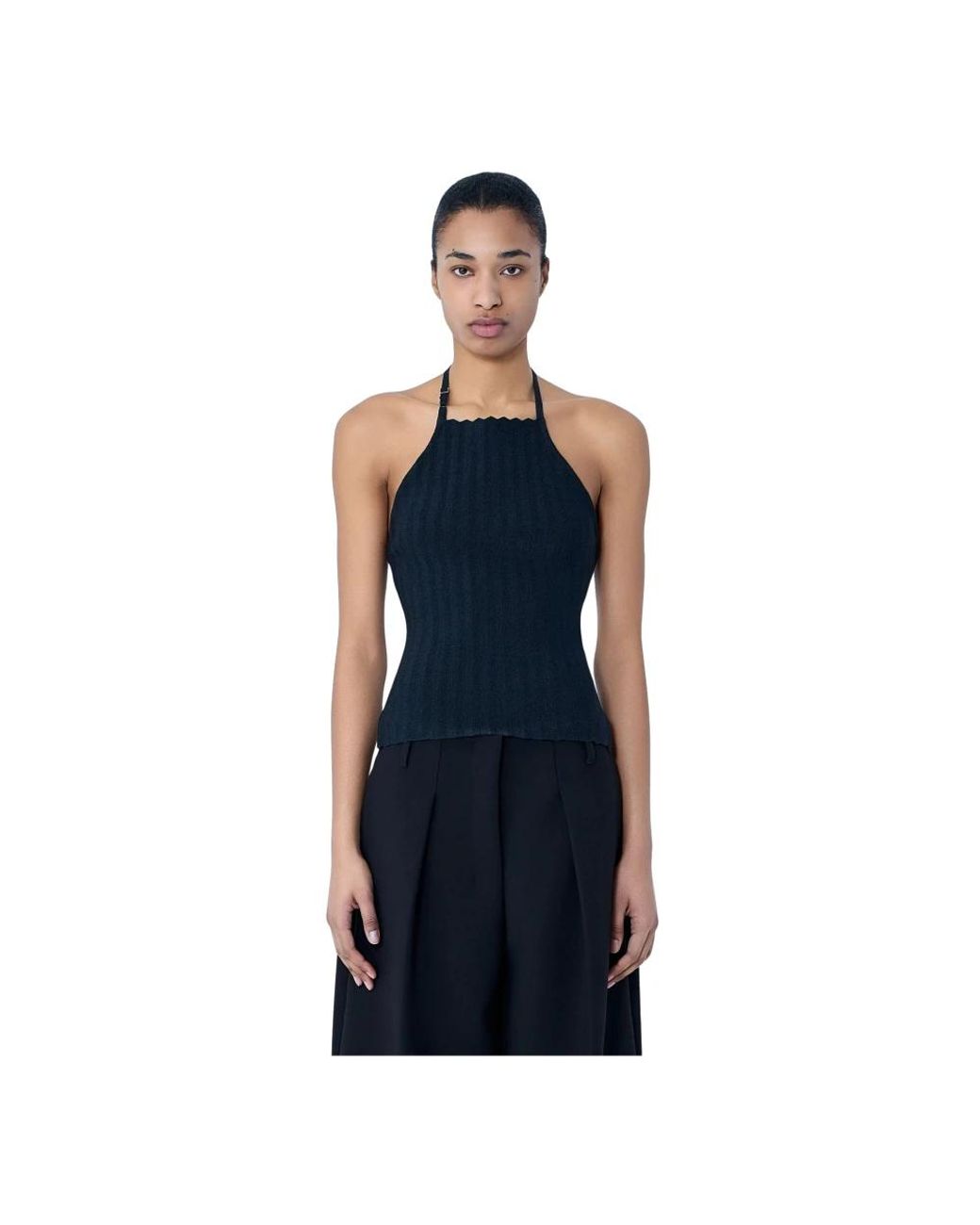 Jacquemus Blue Sleeveless Tops