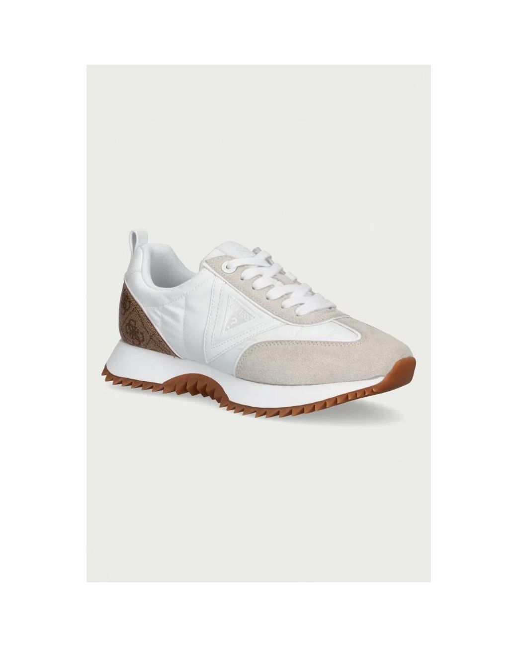 Guess White Bail Suede Laufschuhe
