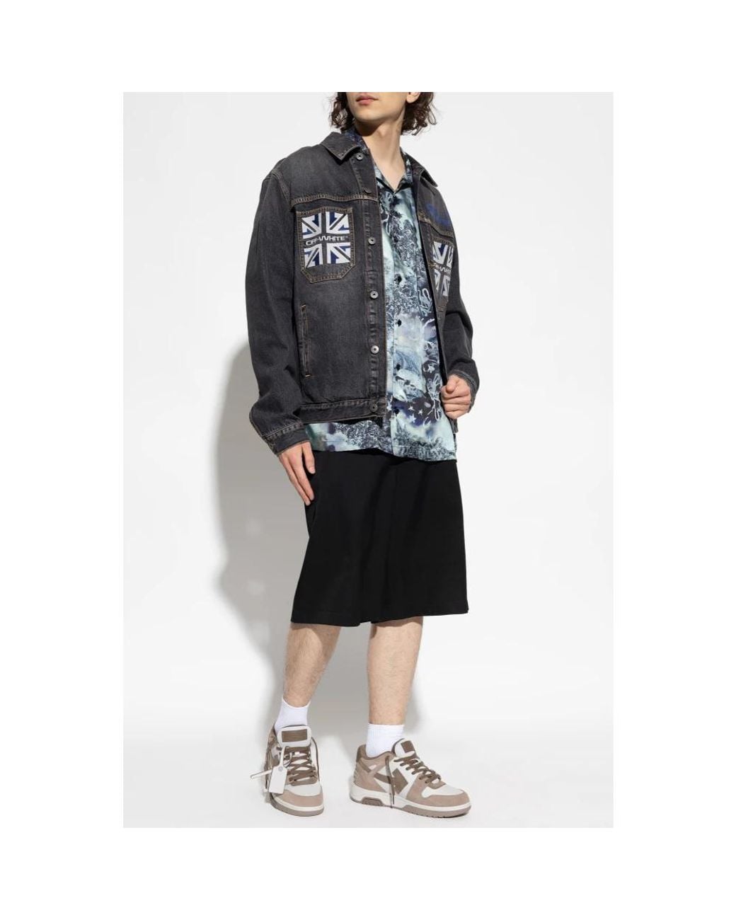 Off-White c/o Virgil Abloh Blue Short Sleeve Shirts for men
