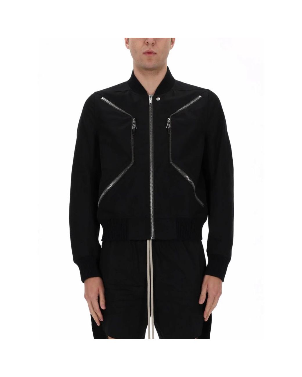 Rick Owens Black Bomber Jackets for men