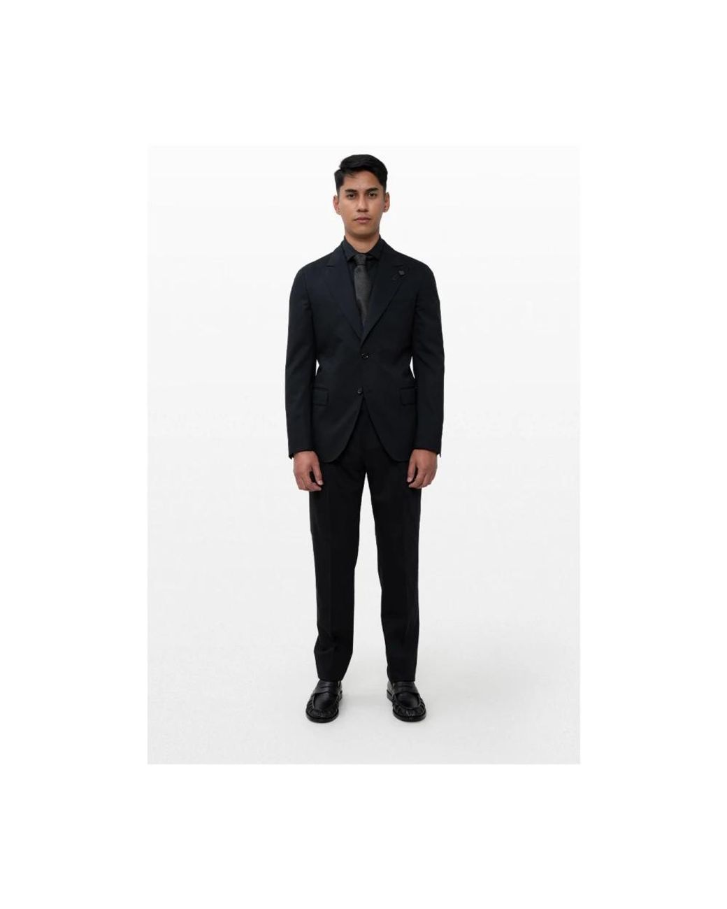 Lardini Black Single Breasted Suits for men
