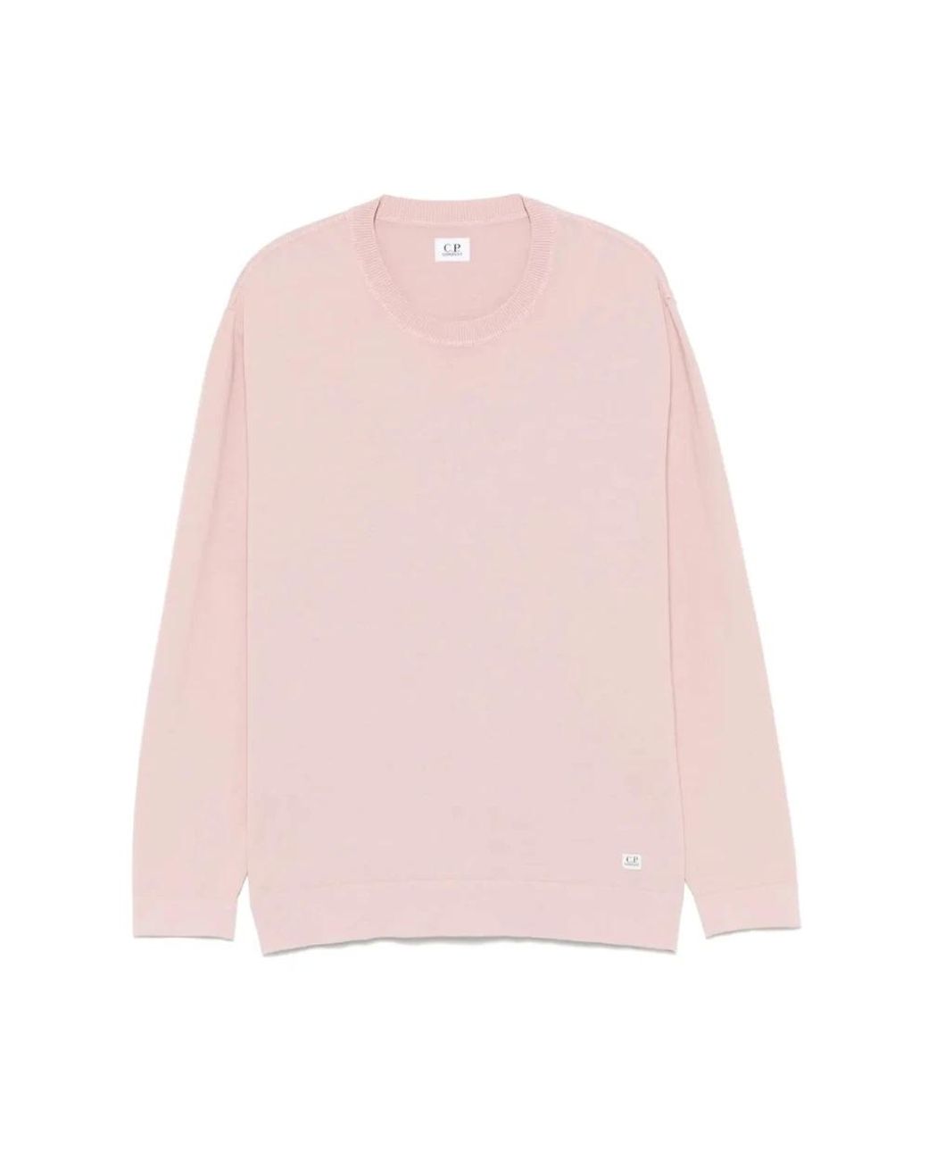 C P Company Pink Round-Neck Knitwear for men