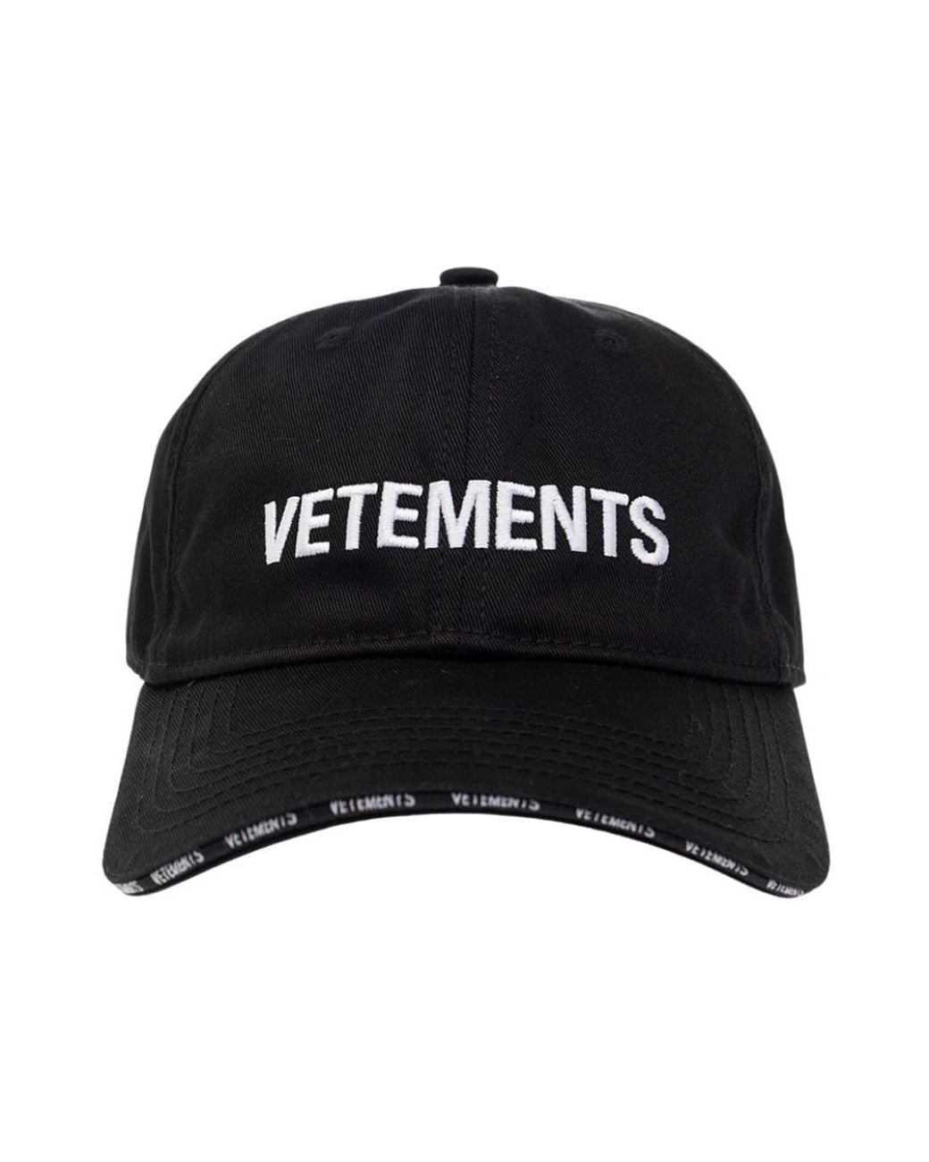 Vetements Black Baseballkappe