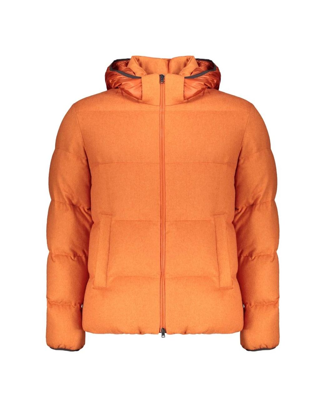 Herno Orange Down Jackets for men