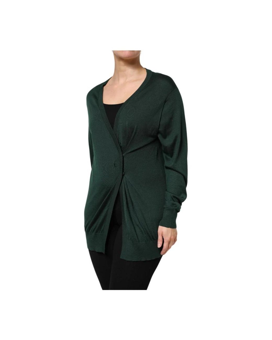 Dolce & Gabbana Green Cashmere Knitwear