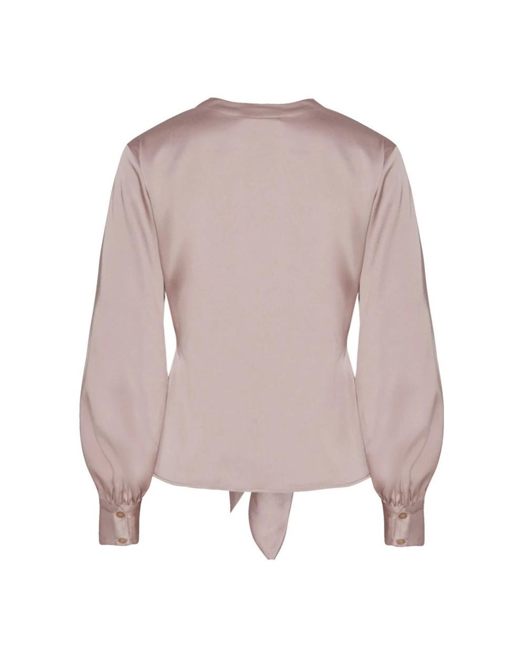Karmamia Pink Rosa Bluse Mit Frontbindeband