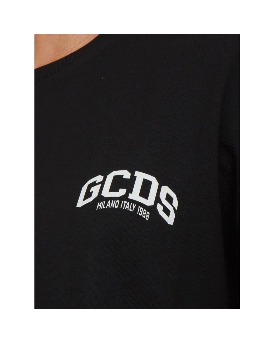 Gcds Black Long Sleeve T-Shirts for men
