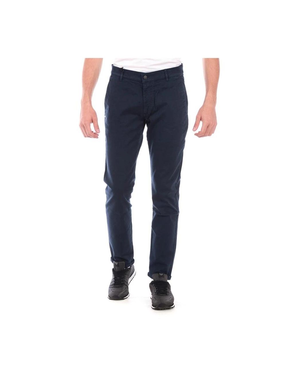 Daniele Alessandrini Blue Chinos for men