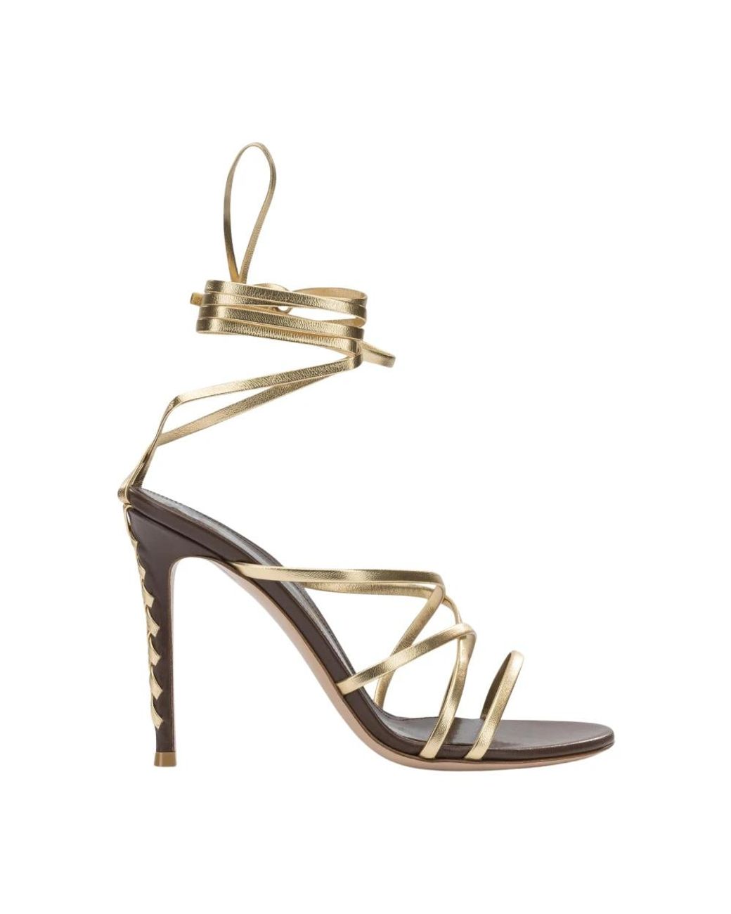 Gianvito Rossi Metallic High Heel Sandals