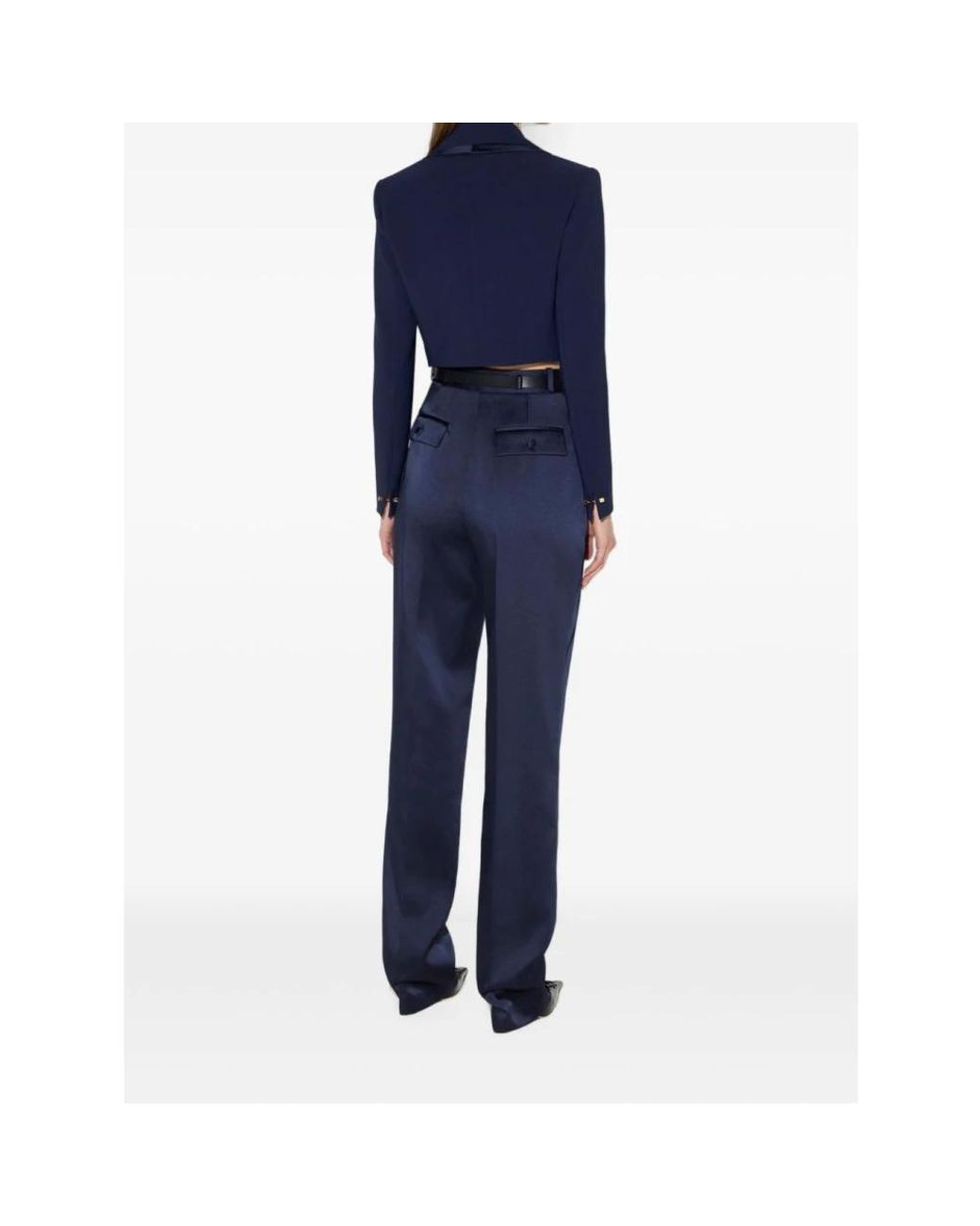Elisabetta Franchi Blue Tapered Trousers