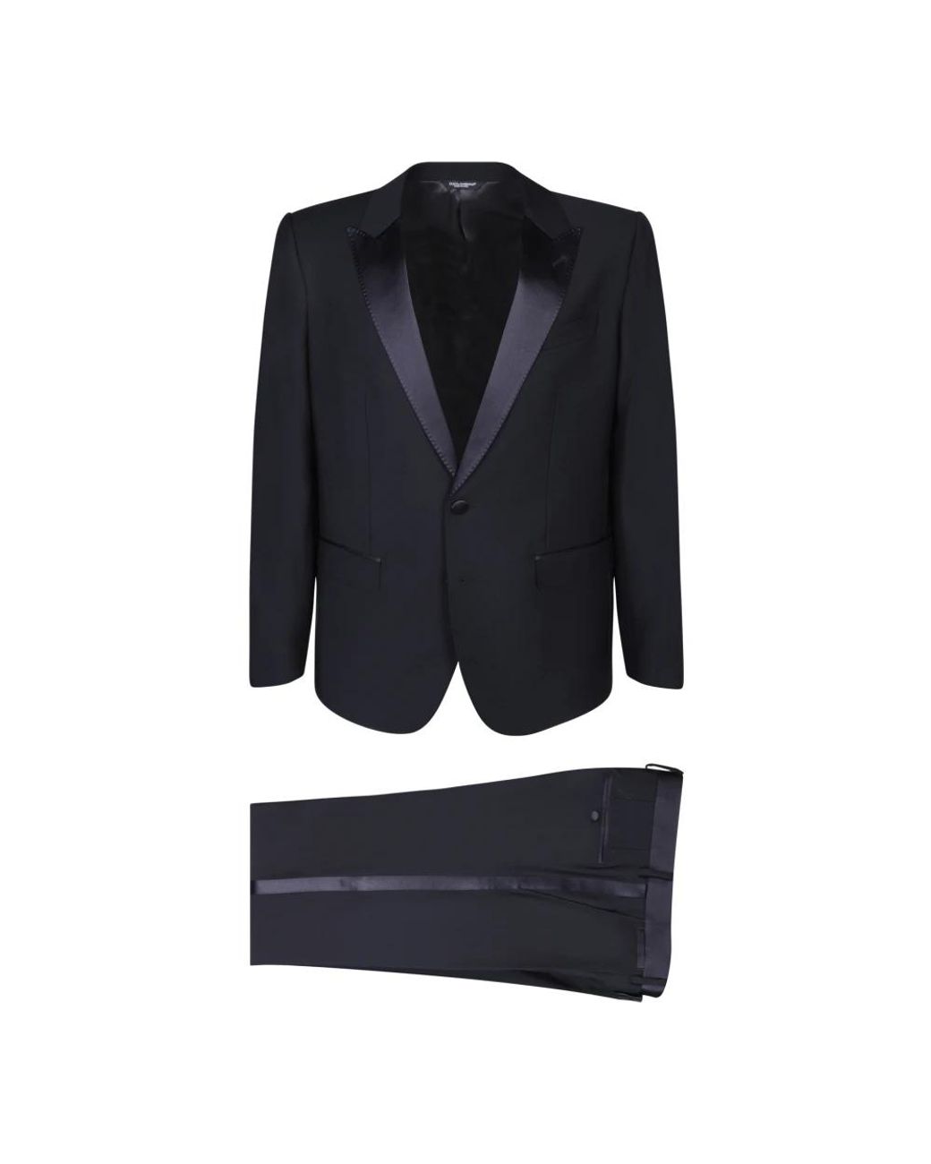 Dolce & Gabbana Black Single Breasted Suits for men