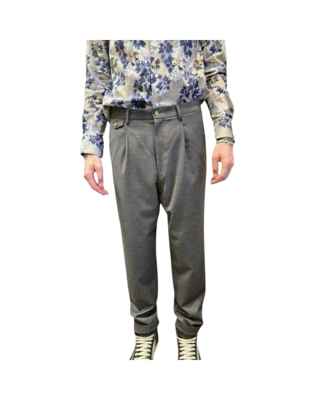 Baldessarini Gray Suit Trousers for men