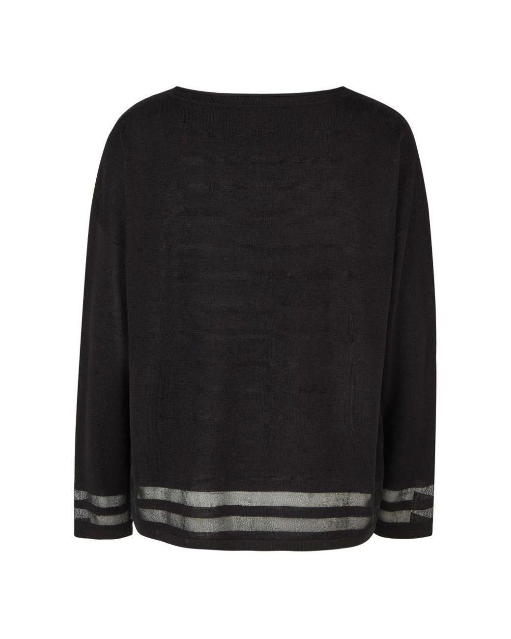 Doris Streich Rundhals-Strickpullover in Black für Herren