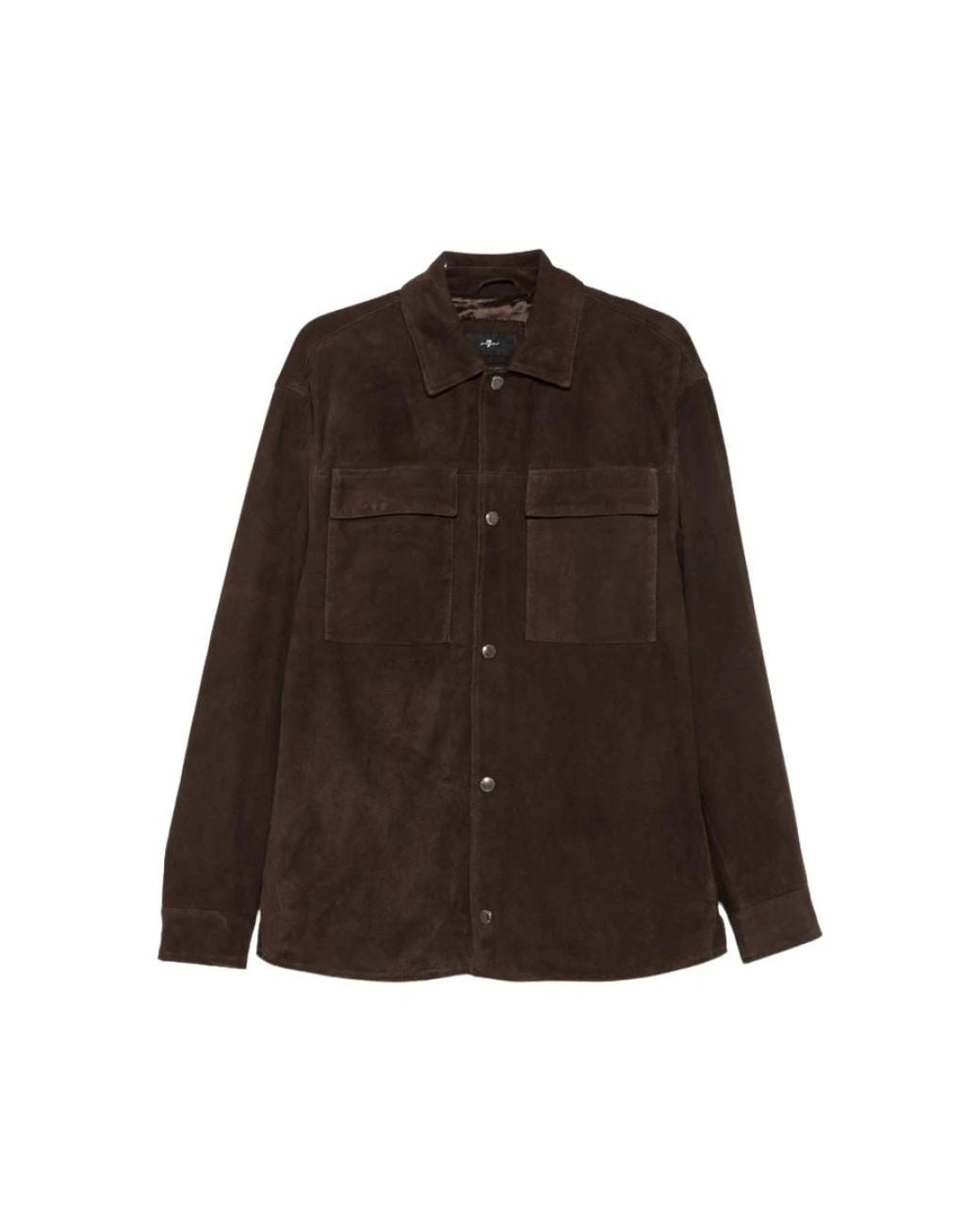 7 For All Mankind Brown Leather Jackets for men