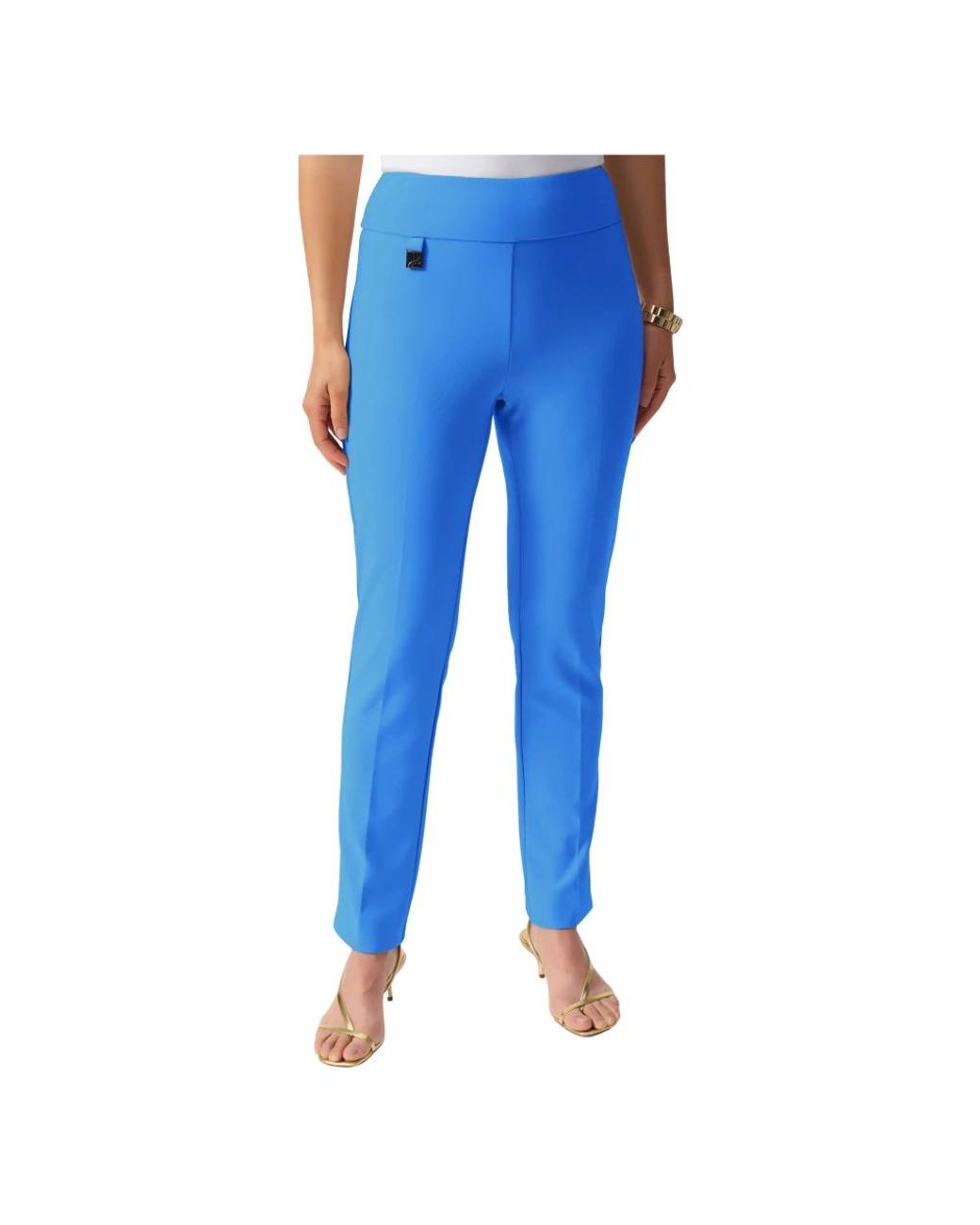 Joseph Ribkoff Blue Slim-Fit Trousers