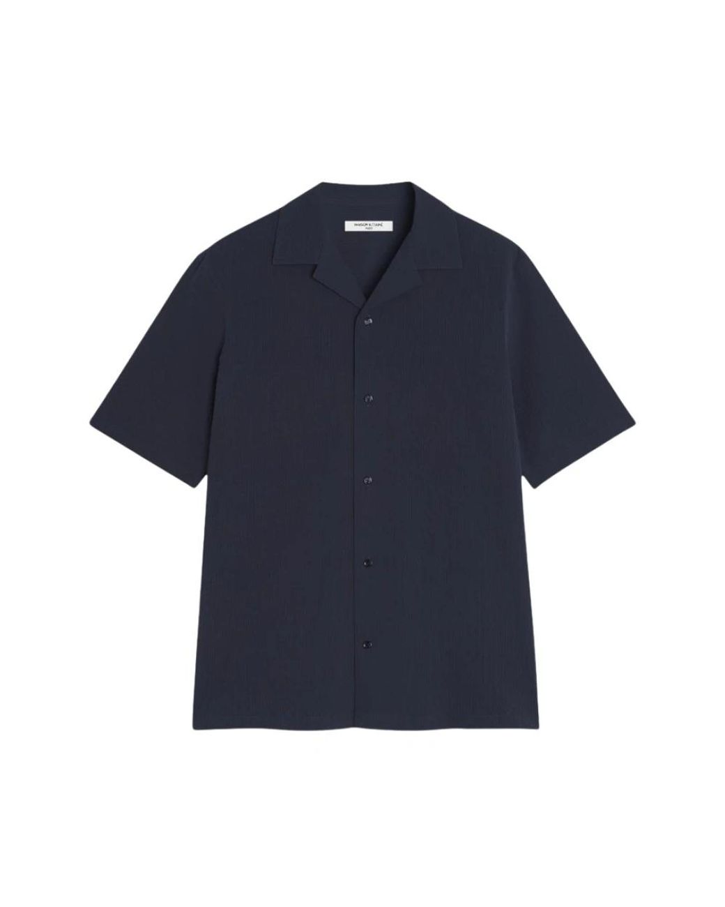 Maison Kitsuné Blue Short Sleeve Shirts for men