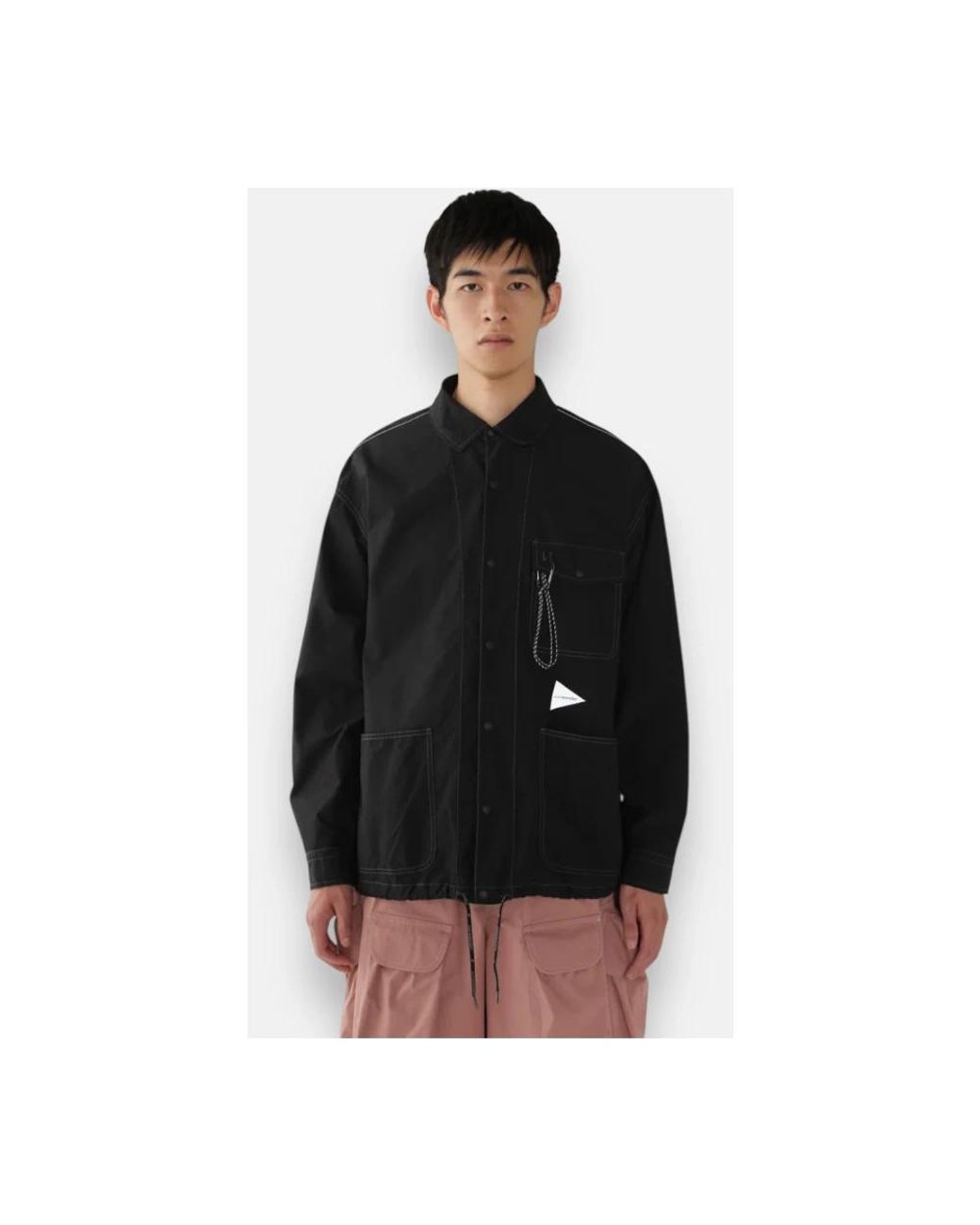 And Wander Black Light Jackets for men