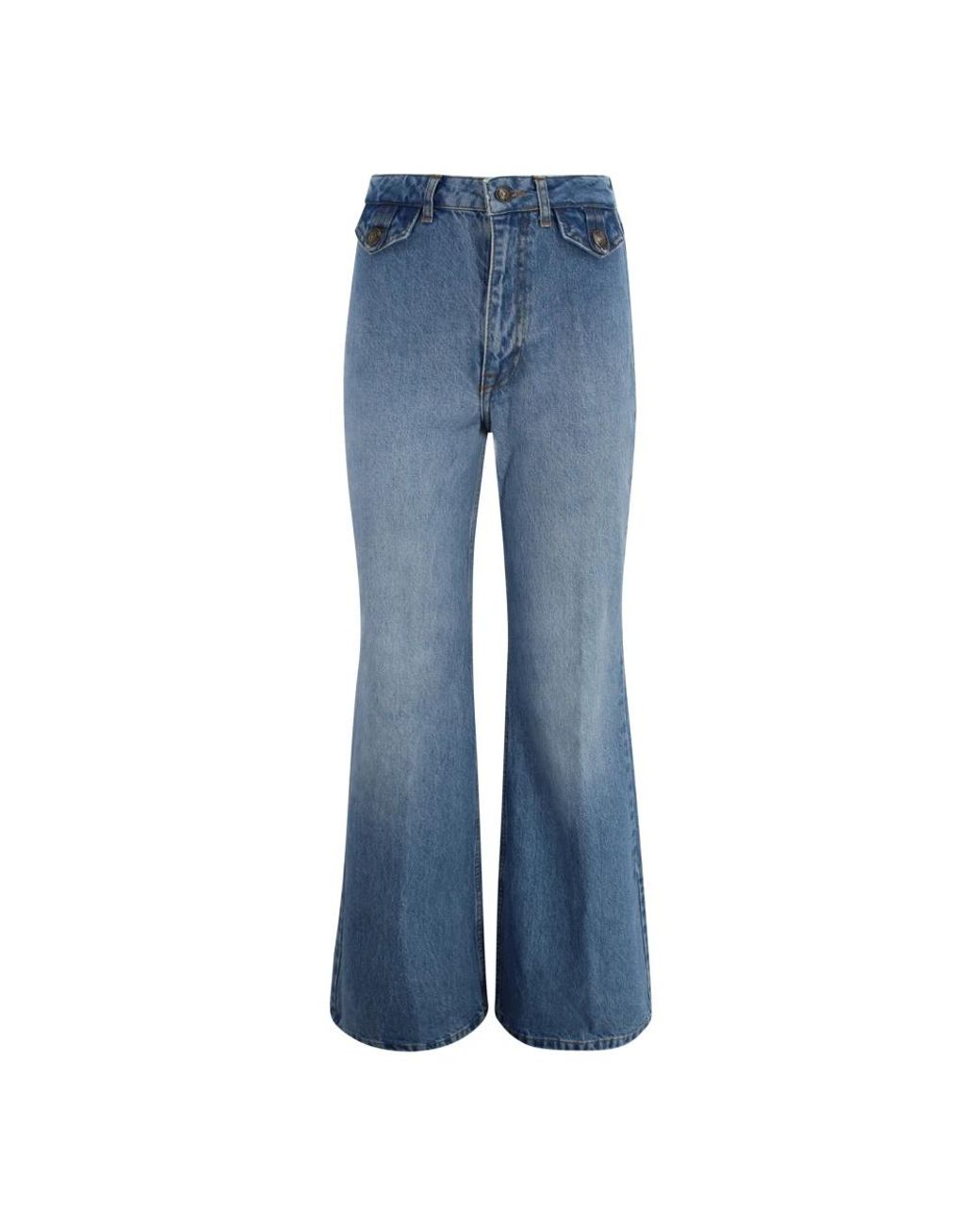 ROTATE BIRGER CHRISTENSEN Blue Flared Jeans