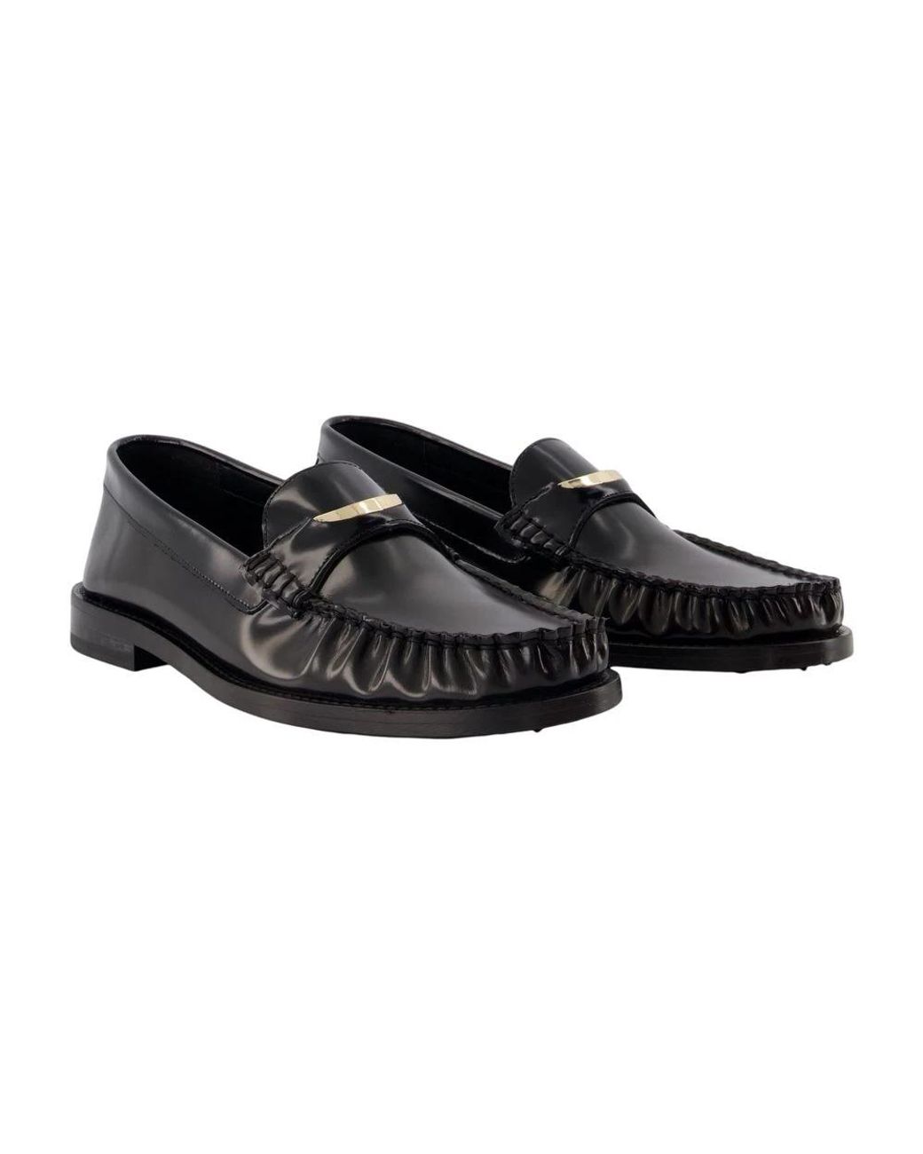 Anine Bing Black Loafers
