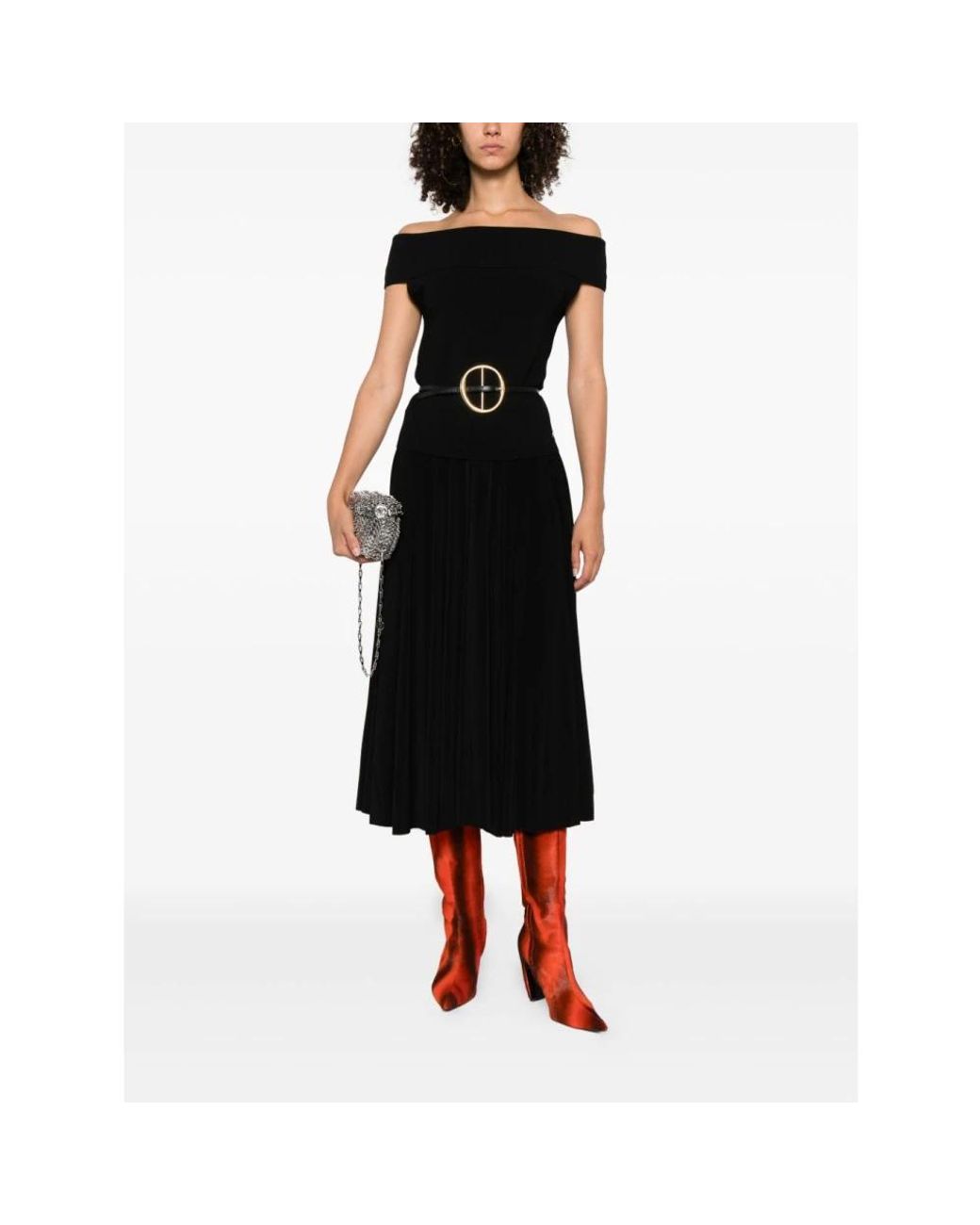 Norma Kamali Black Midi Skirts