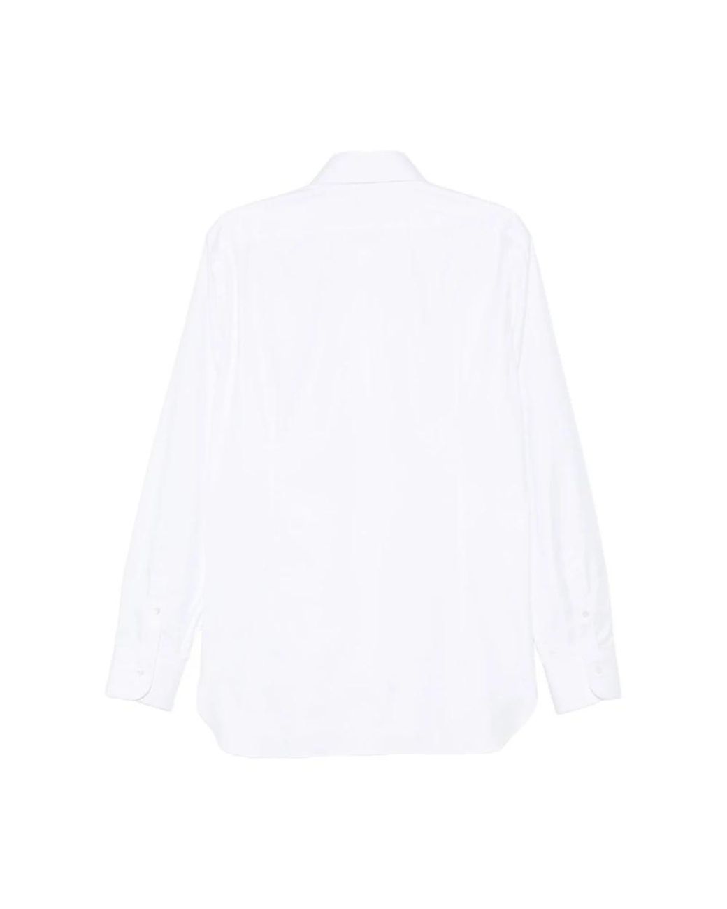 Barba Napoli White Formal Shirts for men
