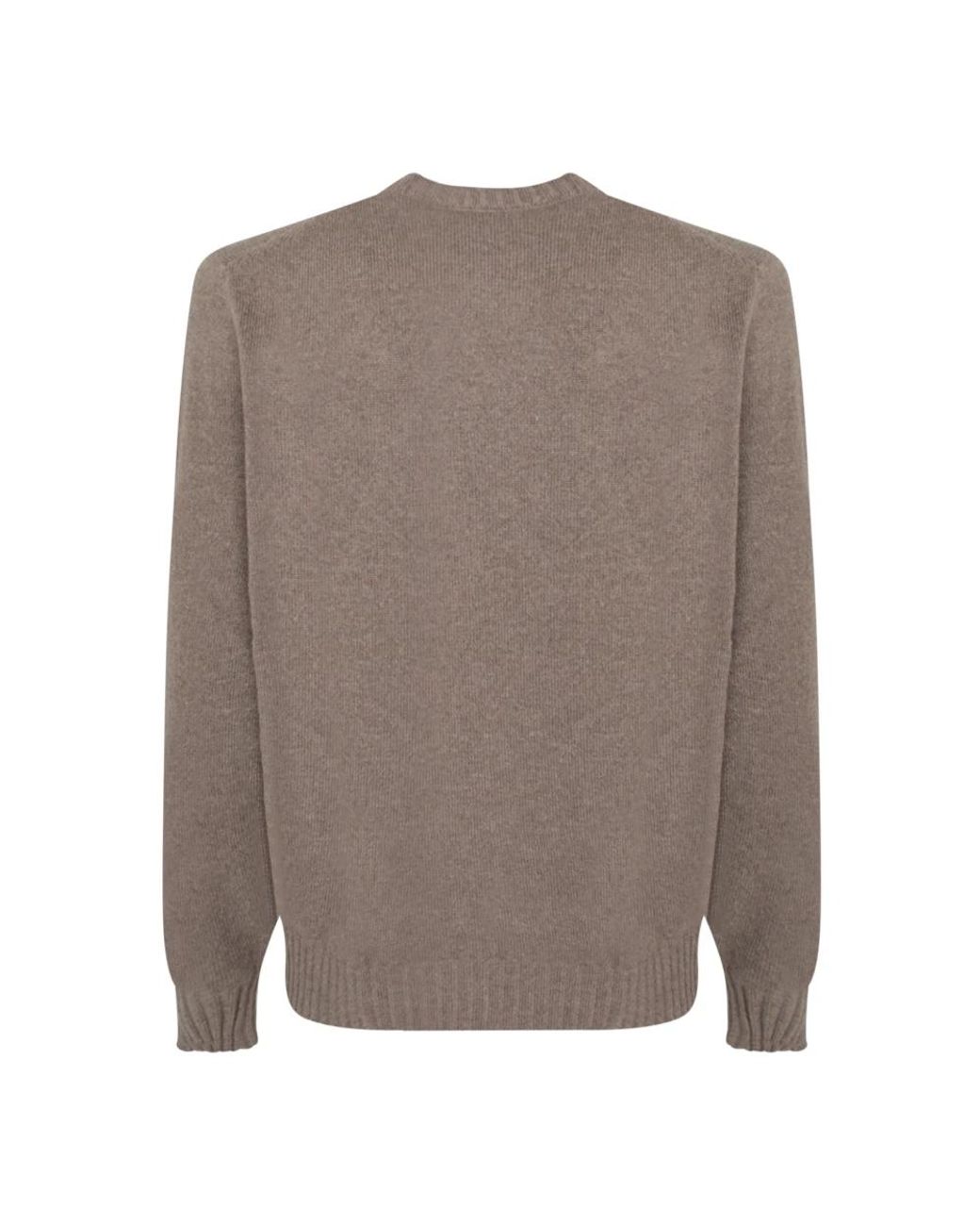 Dell'Oglio Brown Round-Neck Knitwear for men