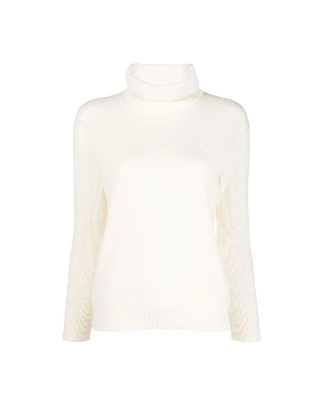 Brunello Cucinelli White Cashmere Knitwear