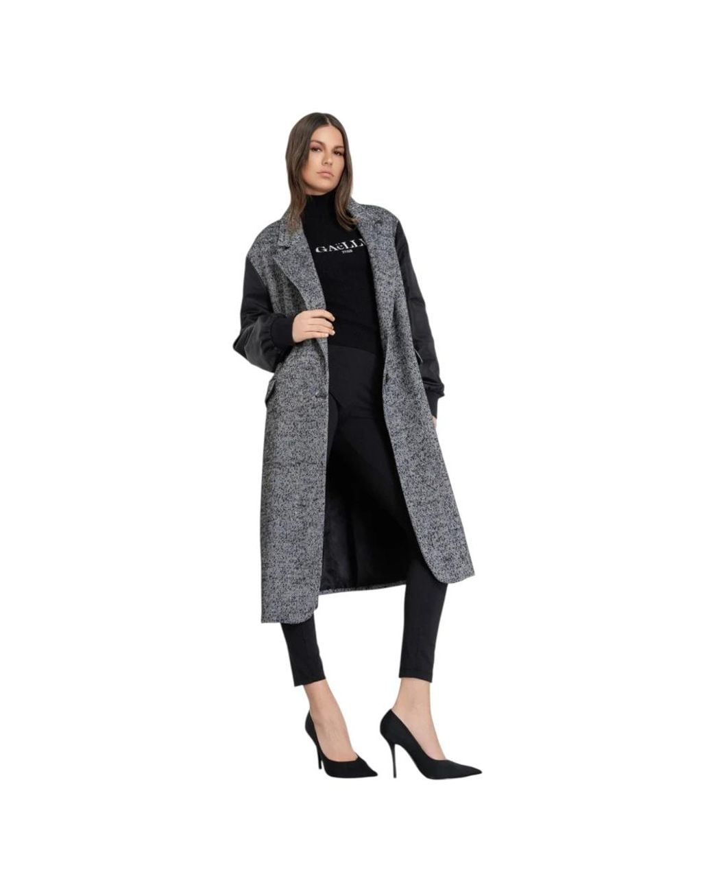 Gaelle Paris Black Single-Breasted Coats